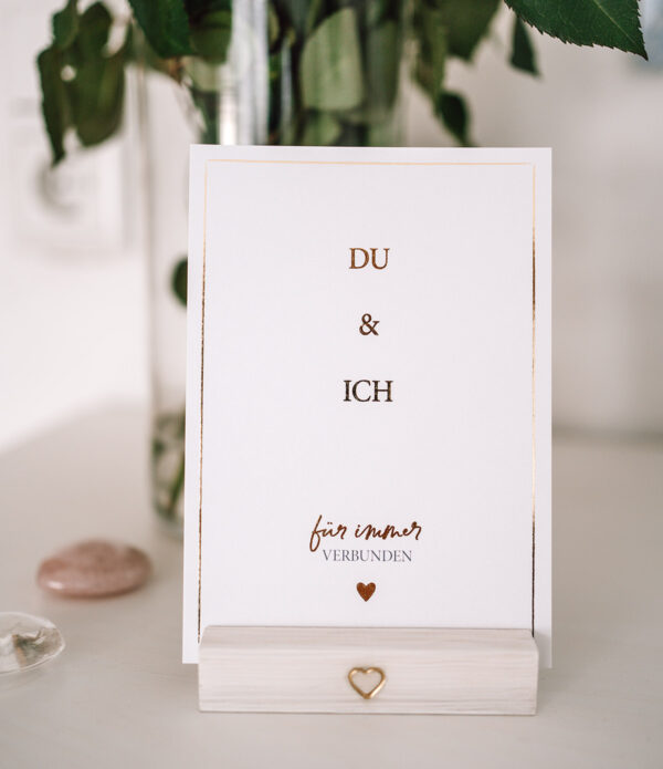 Alles was bleibt Holaufsteller Trauerkarte