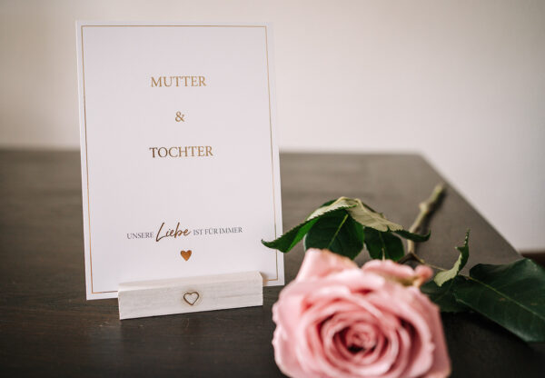 Trauerkarte alles was bleibt Mutter und Tochter