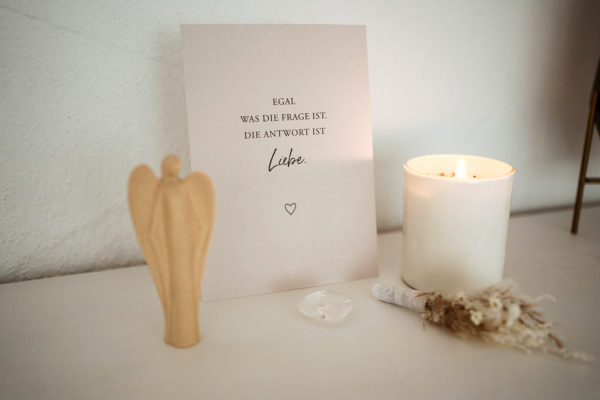 Karte 13x18 "Die Antwort ist Liebe" – Bild 3