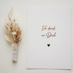 Karte A6 "Ich denk' an dich"